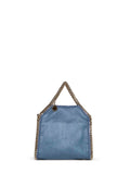 Stella Mccartney Women Feather Blue Falabella Tiny Tote Bag