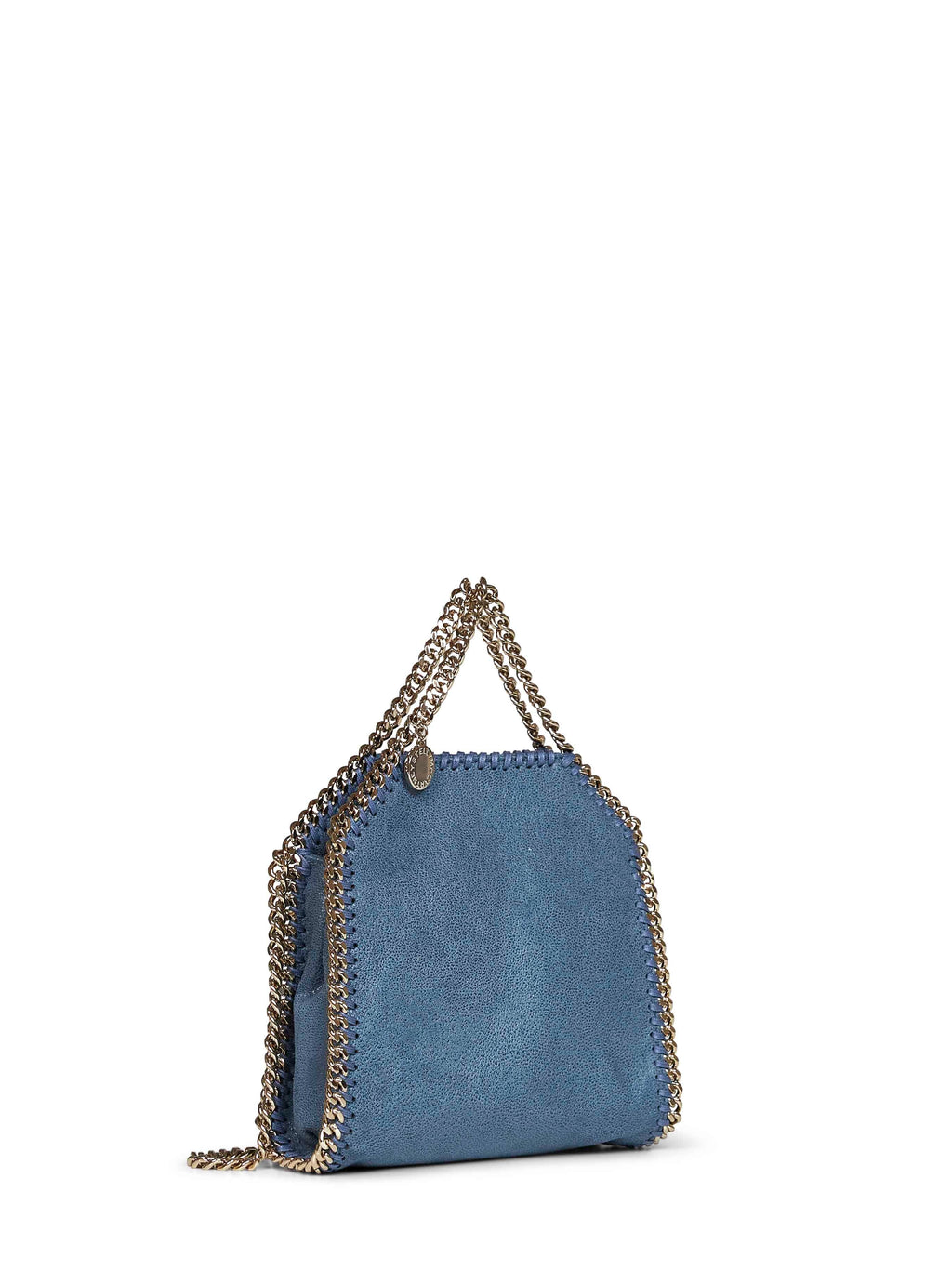 Stella Mccartney Women Feather Blue Falabella Tiny Tote Bag