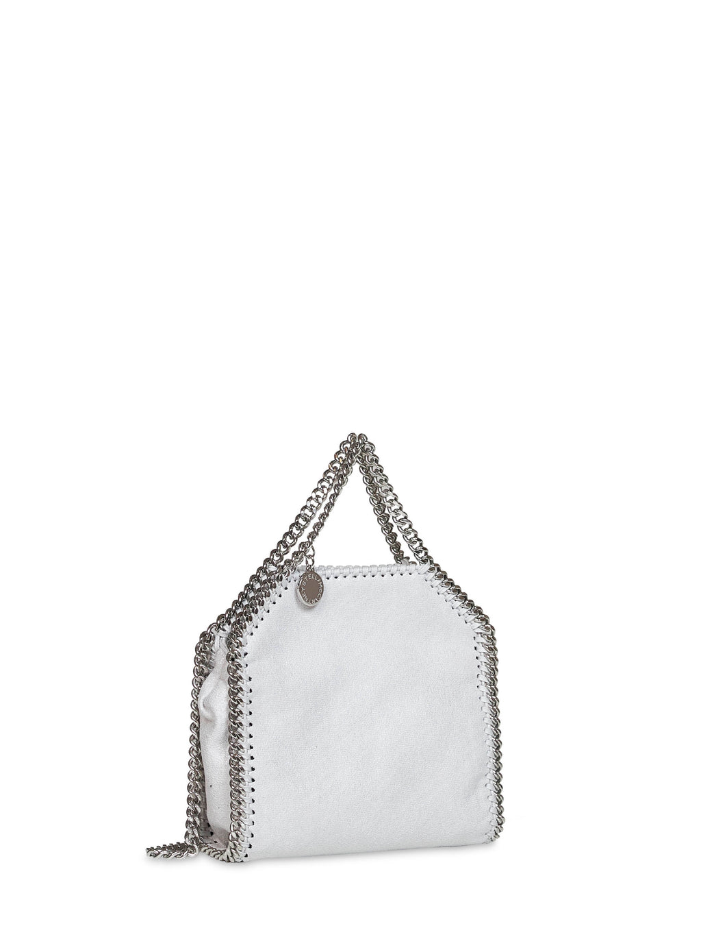 Stella Mccartney Women Pearl Grey Falabella Tiny Tote Bag