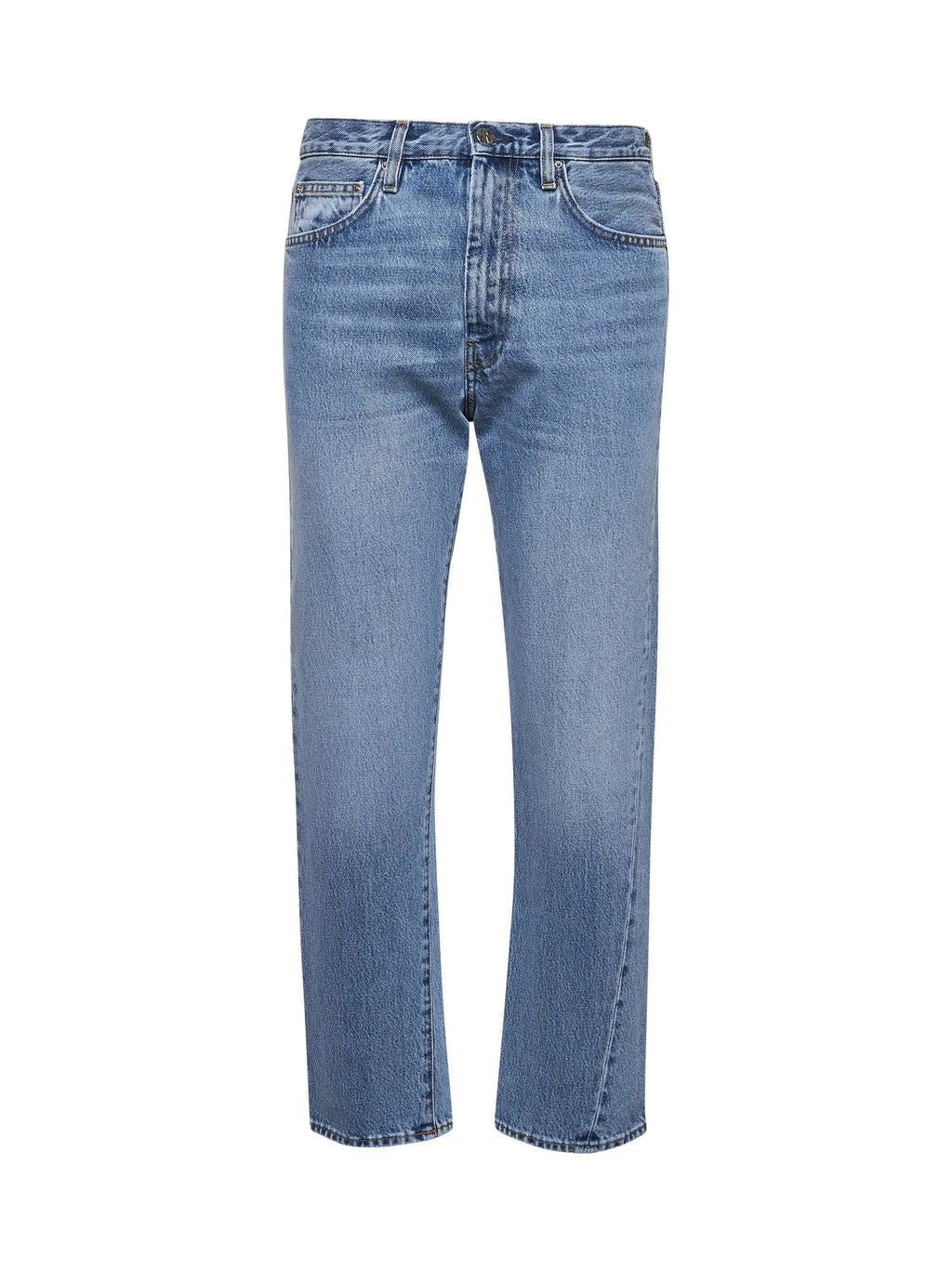 Toteme Women Light Blue Denim Twisted Jeans