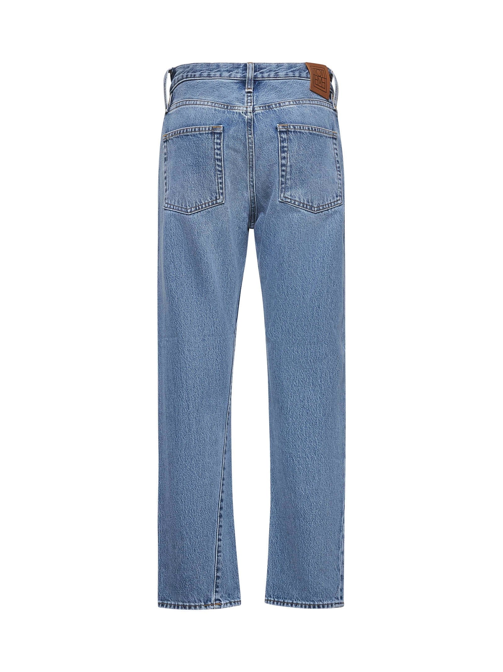 Toteme Women Light Blue Denim Twisted Jeans