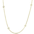 1ct Diamonds By The Yard 18" 14K Yellow Gold Womens Necklace