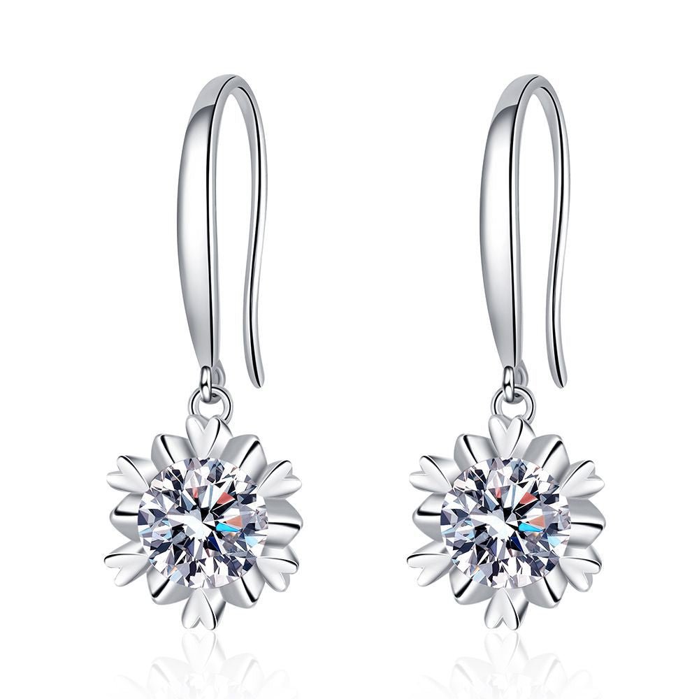 Pangama Bloom Drop Moissanite Earrings