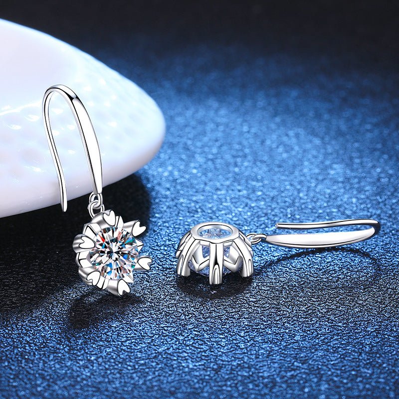 Pangama Bloom Drop Moissanite Earrings