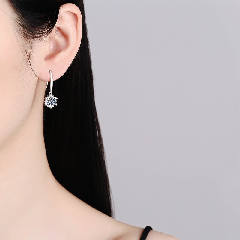 Pangama Bloom Drop Moissanite Earrings