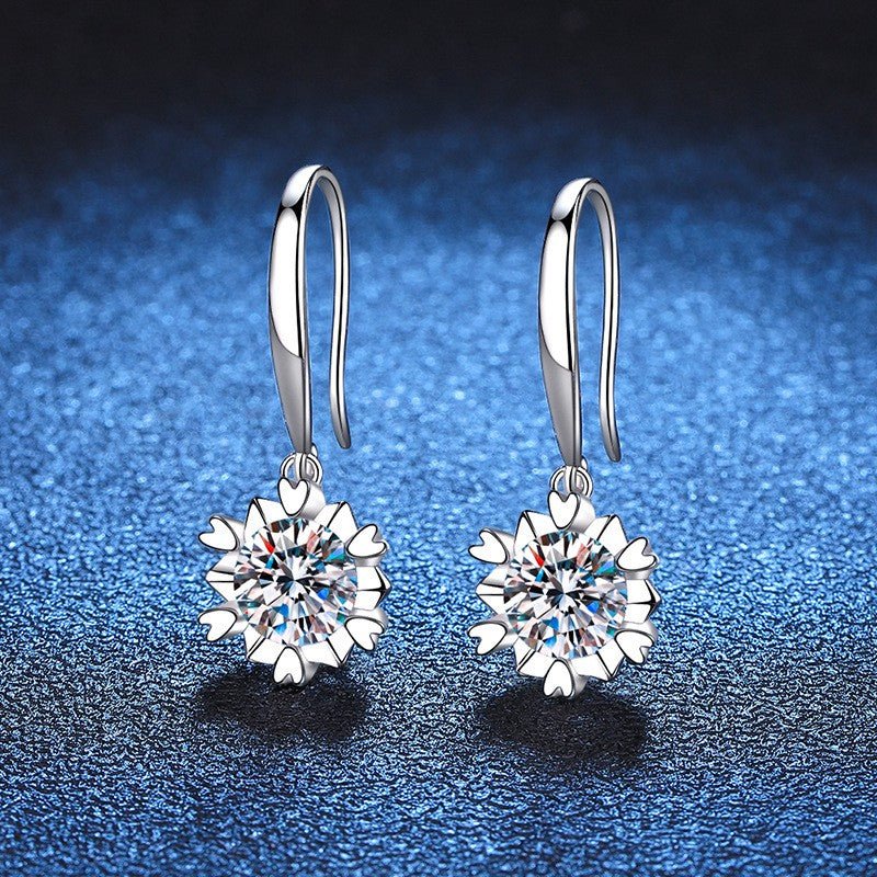 Pangama Bloom Drop Moissanite Earrings
