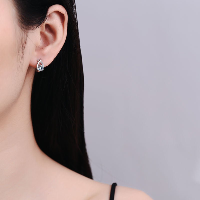Pangama Celestial Loop Moissanite Earrings