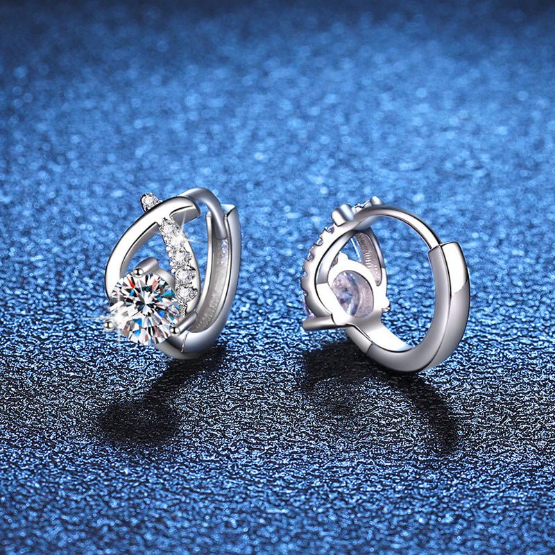 Pangama Celestial Loop Moissanite Earrings