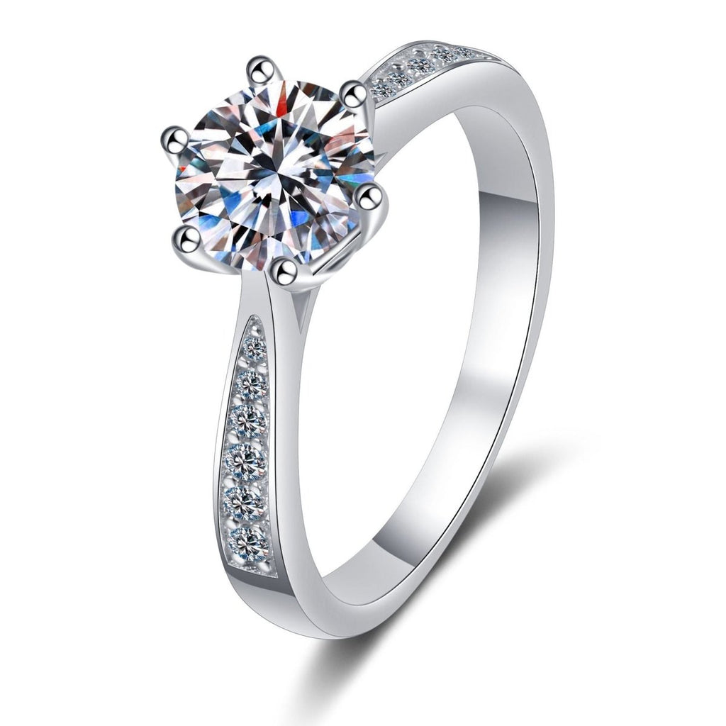 Pangama Classic Solitaire Moissanite Ring