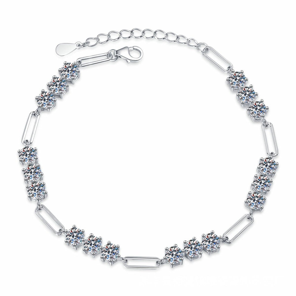Pangama Dazzling Cluster Moissanite Bracelet