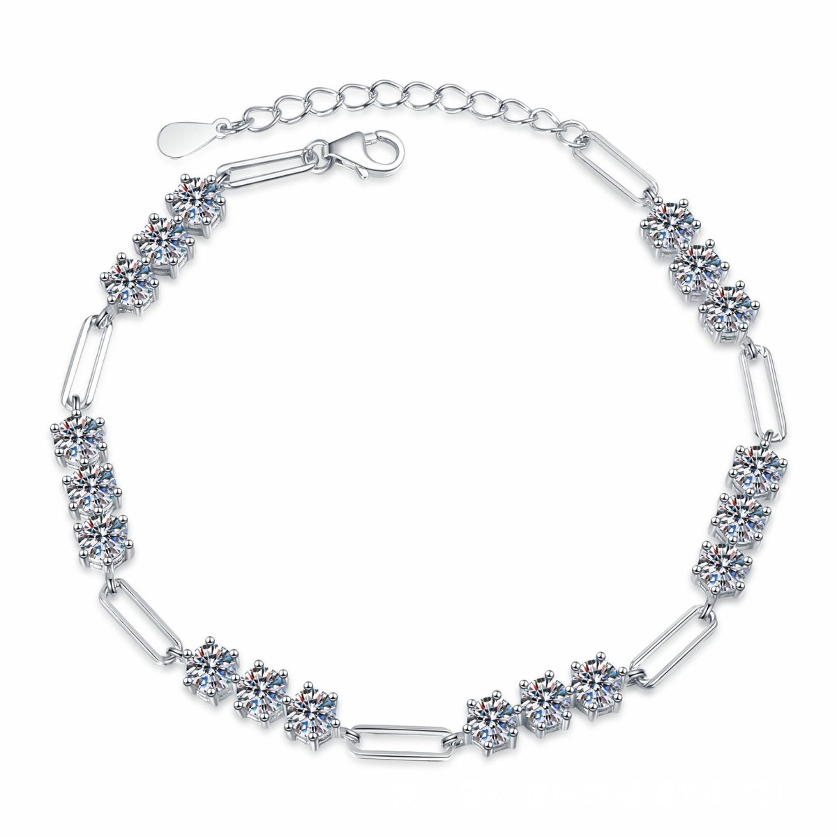 Pangama Dazzling Cluster Moissanite Bracelet