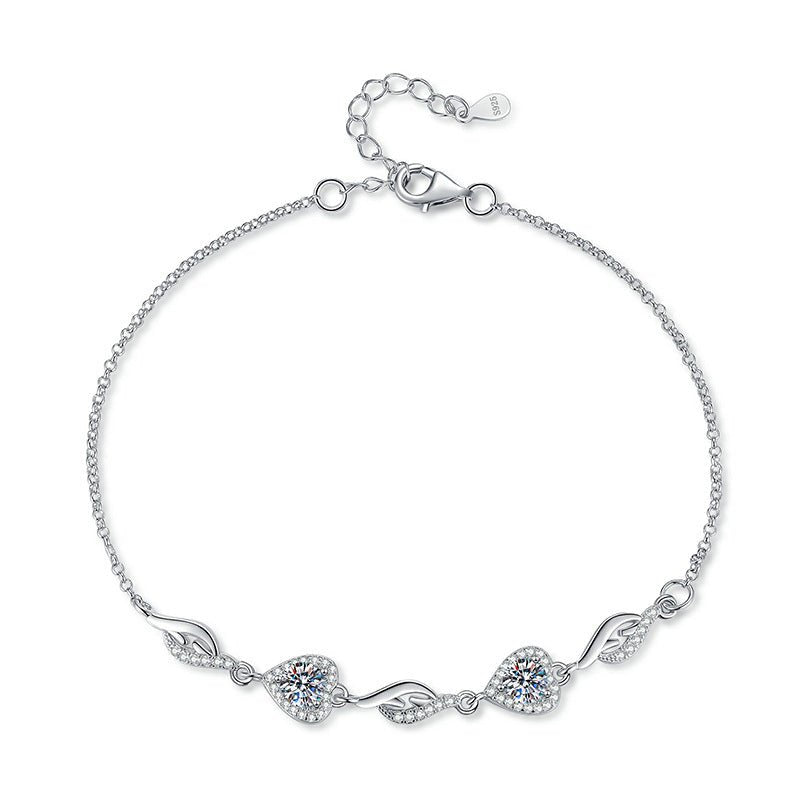 Pangama Eternal Hearts Moissanite Bracelet