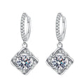 Pangama Eternal Knot Moissanite Drop Earrings