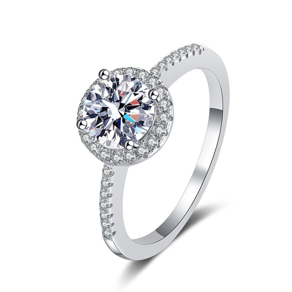 Pangama Halo Radiance Moissanite Ring