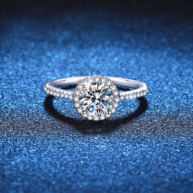 Pangama Halo Radiance Moissanite Ring
