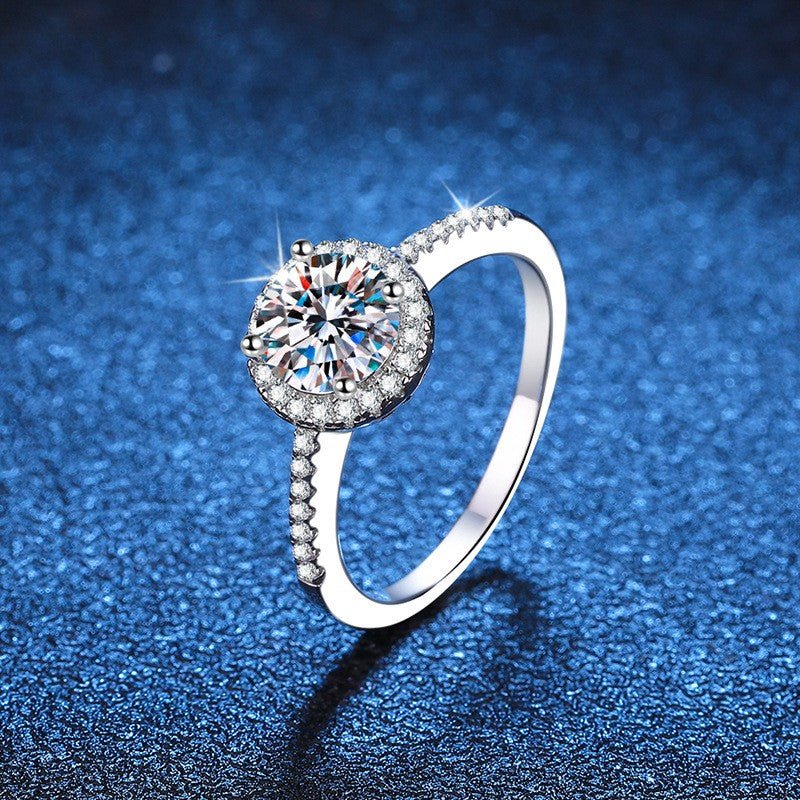 Pangama Halo Radiance Moissanite Ring