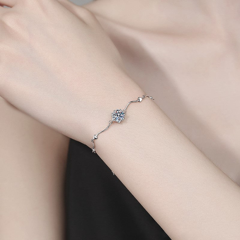 Pangama Heartline Moissanite Bracelet