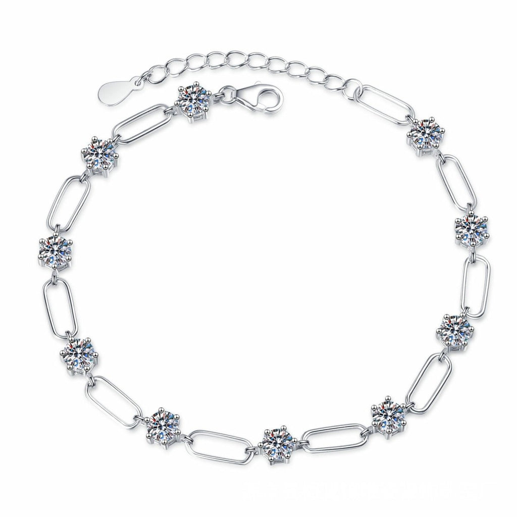 Pangama Radiant Link Moissanite Bracelet