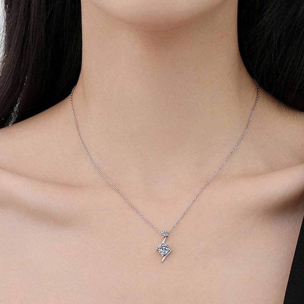 Pangama Radiant Spark Moissanite Necklace