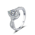 Pangama Teardrop Elegance Moissanite Ring