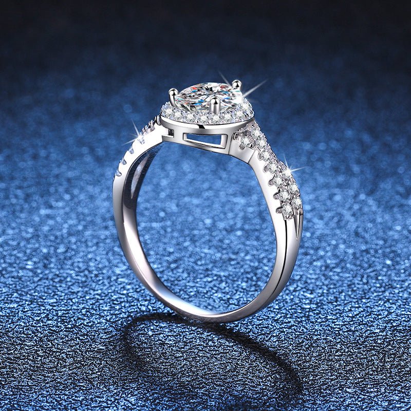 Pangama Teardrop Elegance Moissanite Ring