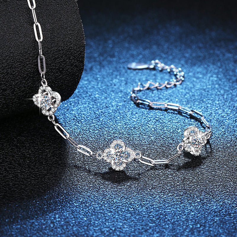 Pangama Triple Bloom Moissanite Bracelet