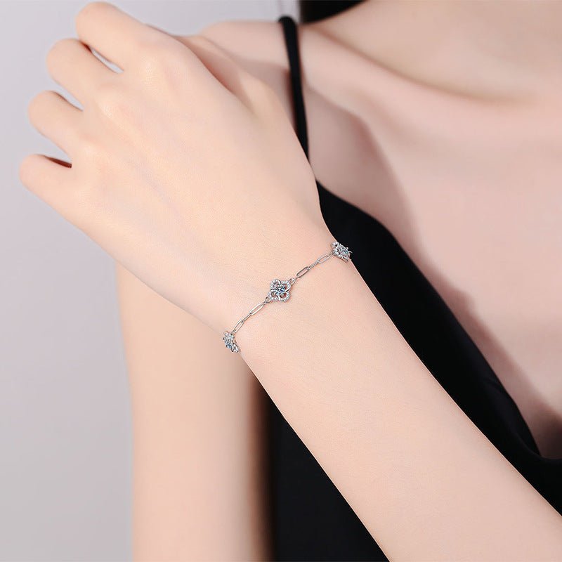 Pangama Triple Bloom Moissanite Bracelet