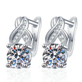 Pangama Twisted Infinity Moissanite Drop Earrings