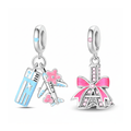 Paris Travel Charm Duo