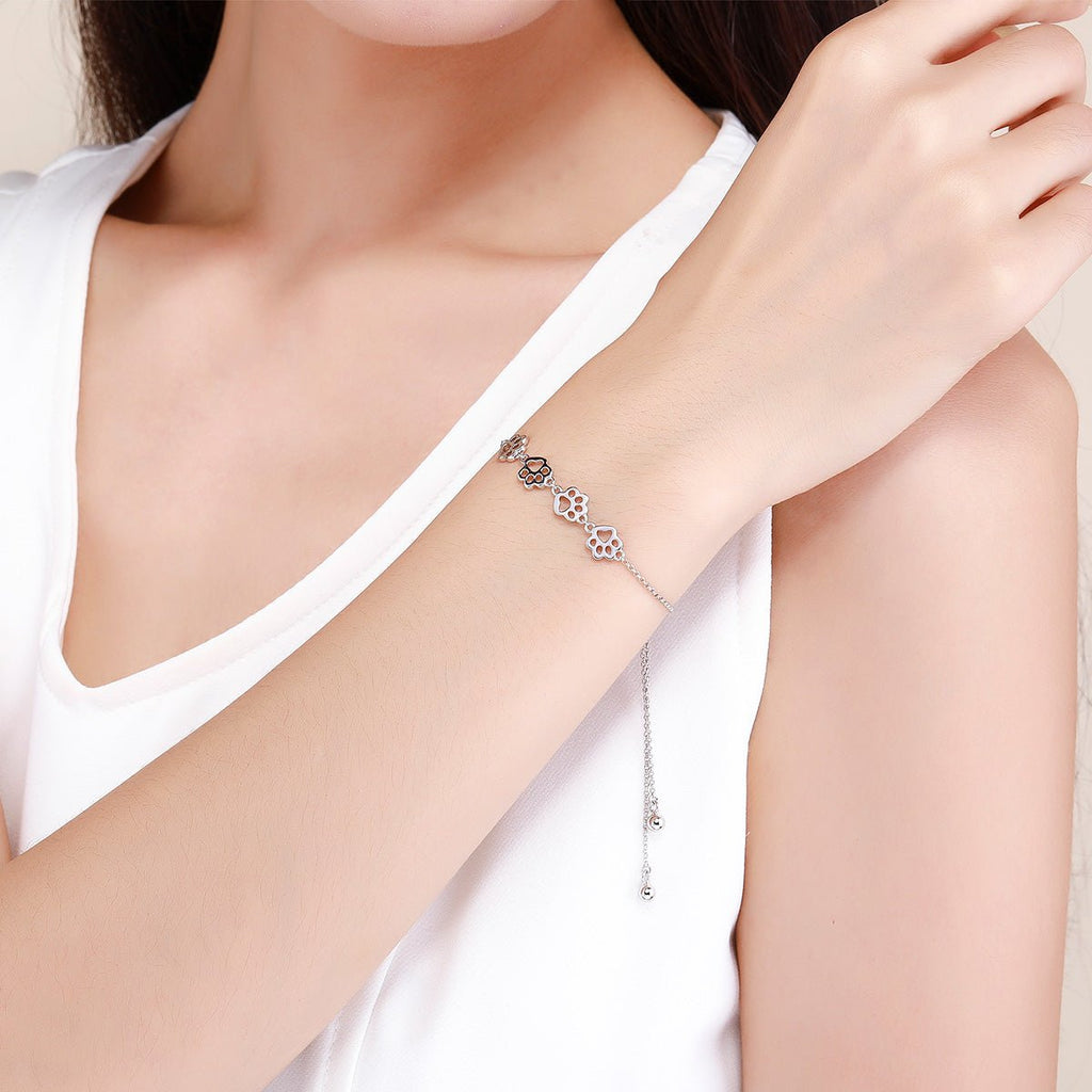 Paw Print Adjustable Bracelet