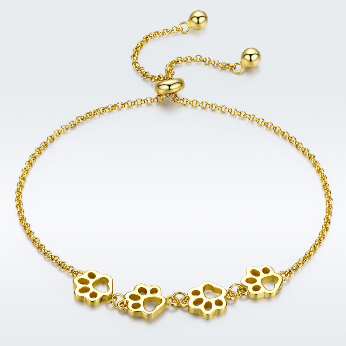 Paw Print Adjustable Bracelet