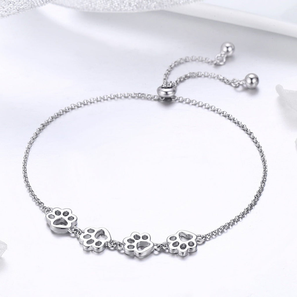 Paw Print Adjustable Bracelet