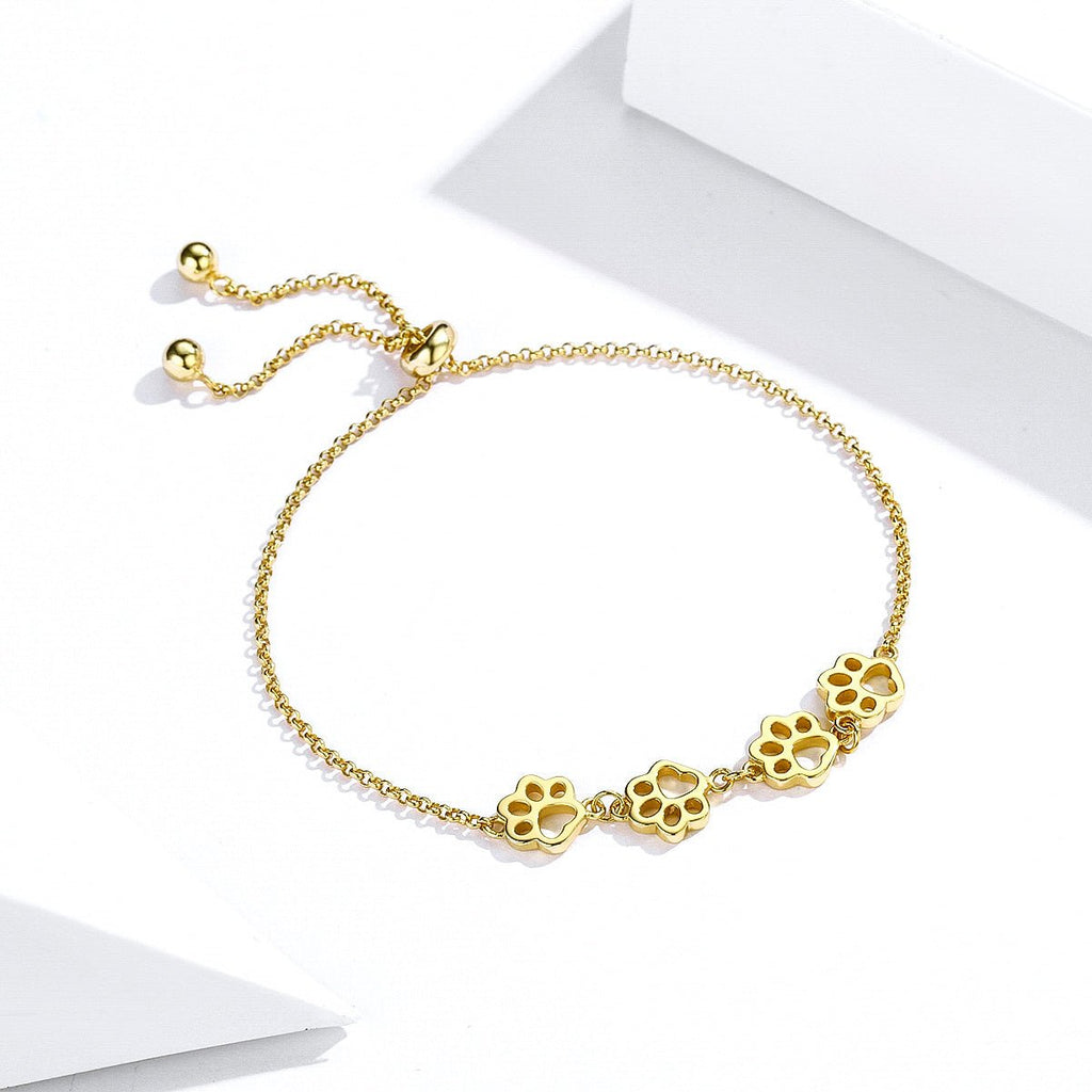 Paw Print Adjustable Bracelet