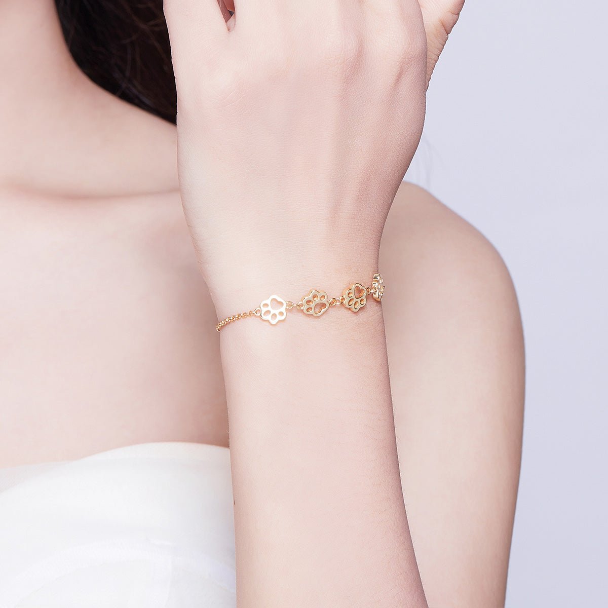 Paw Print Adjustable Bracelet