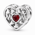 Personalized Mom Heart Photo Charm