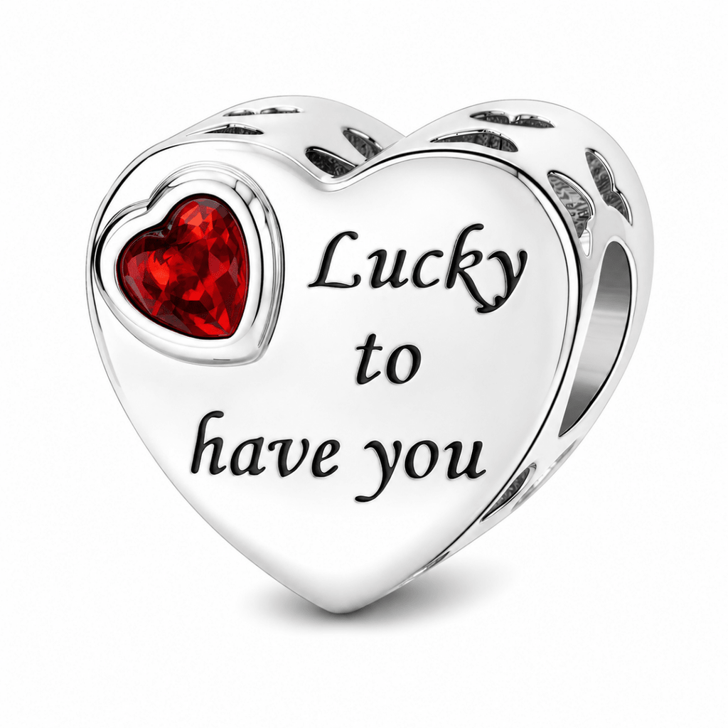 Personalized Photo & Engraved Birthstone Heart Charm