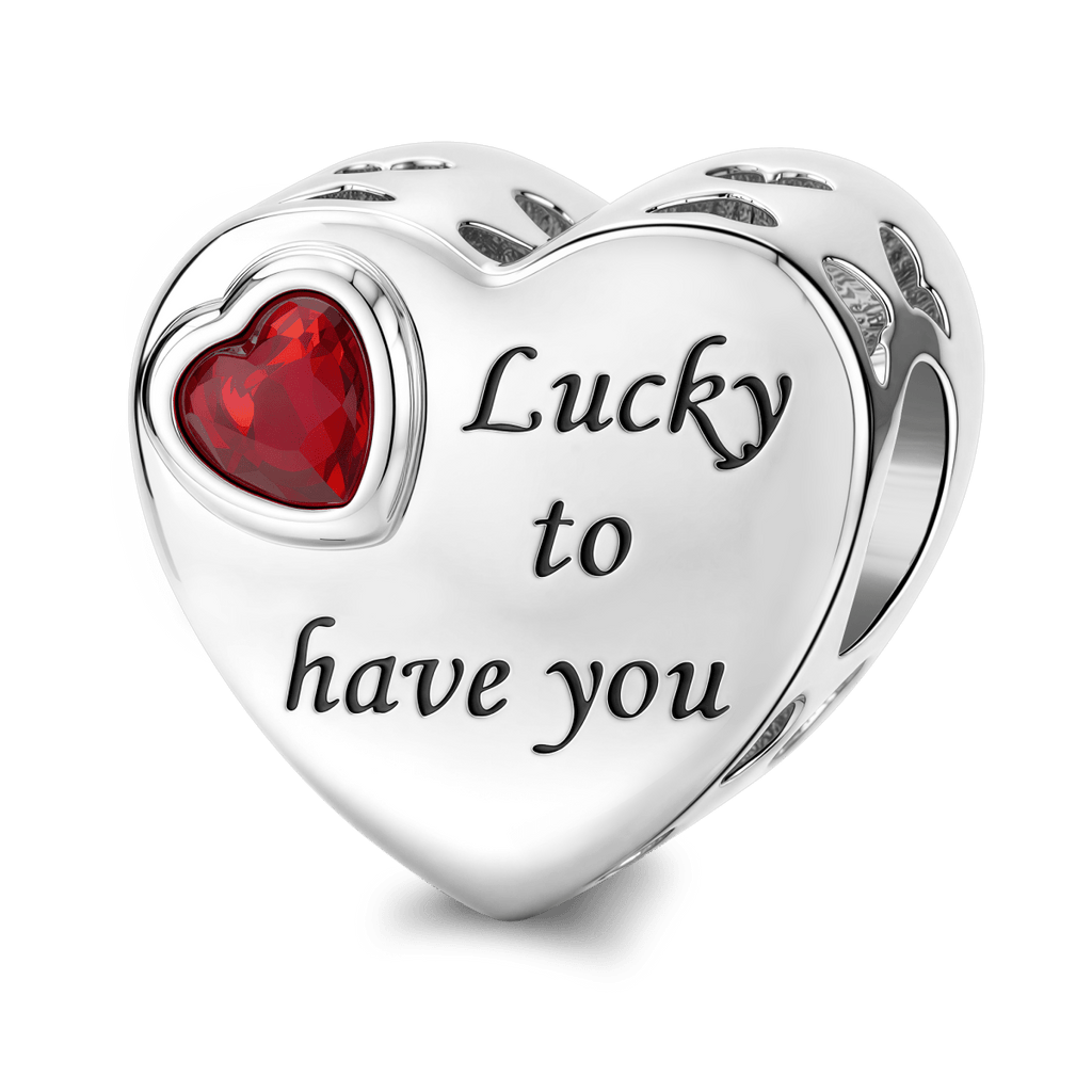 Personalized Photo & Engraved Birthstone Heart Charm