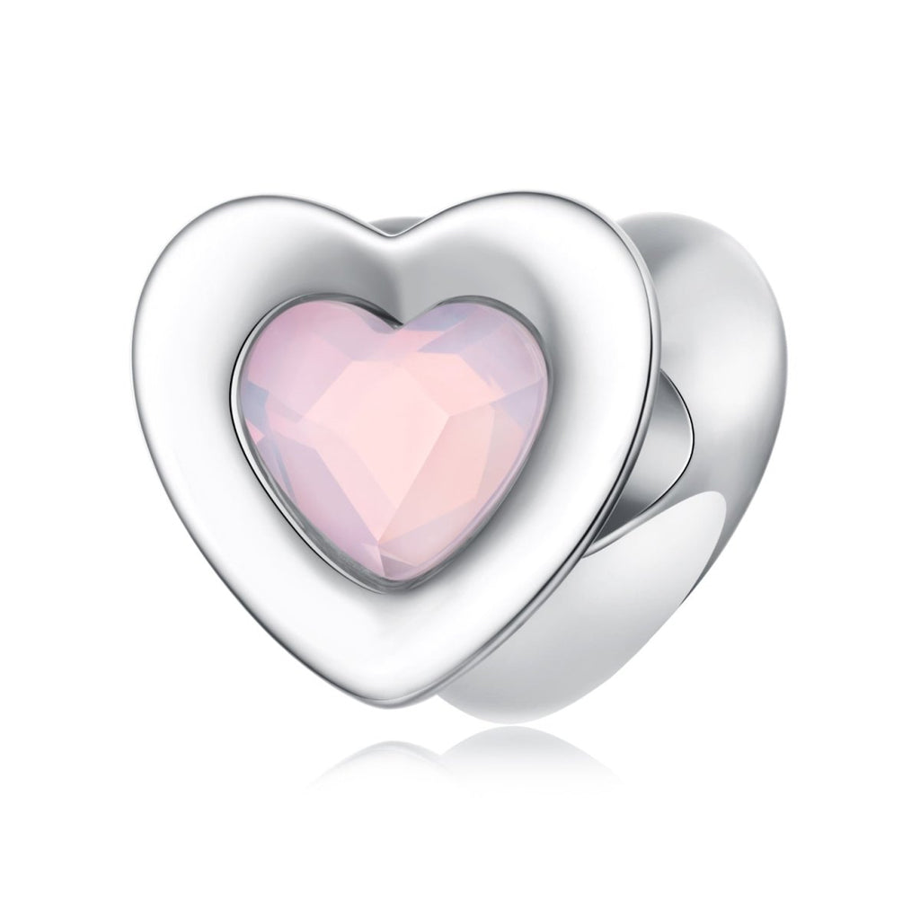 Pink Glow Heart Charm
