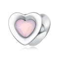 Pink Glow Heart Charm