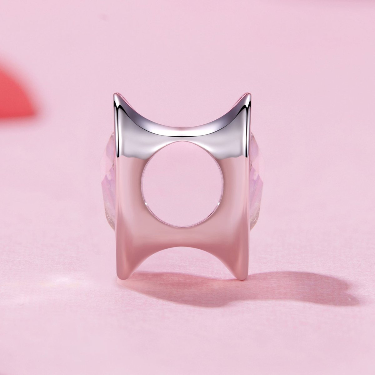 Pink Glow Heart Charm