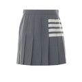 Thom Browne Women Pleated 4-Bar Mini Skirt