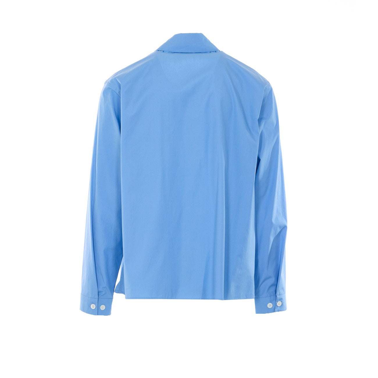 Marni Men Poplin Zip Shirt With Hidden Logo