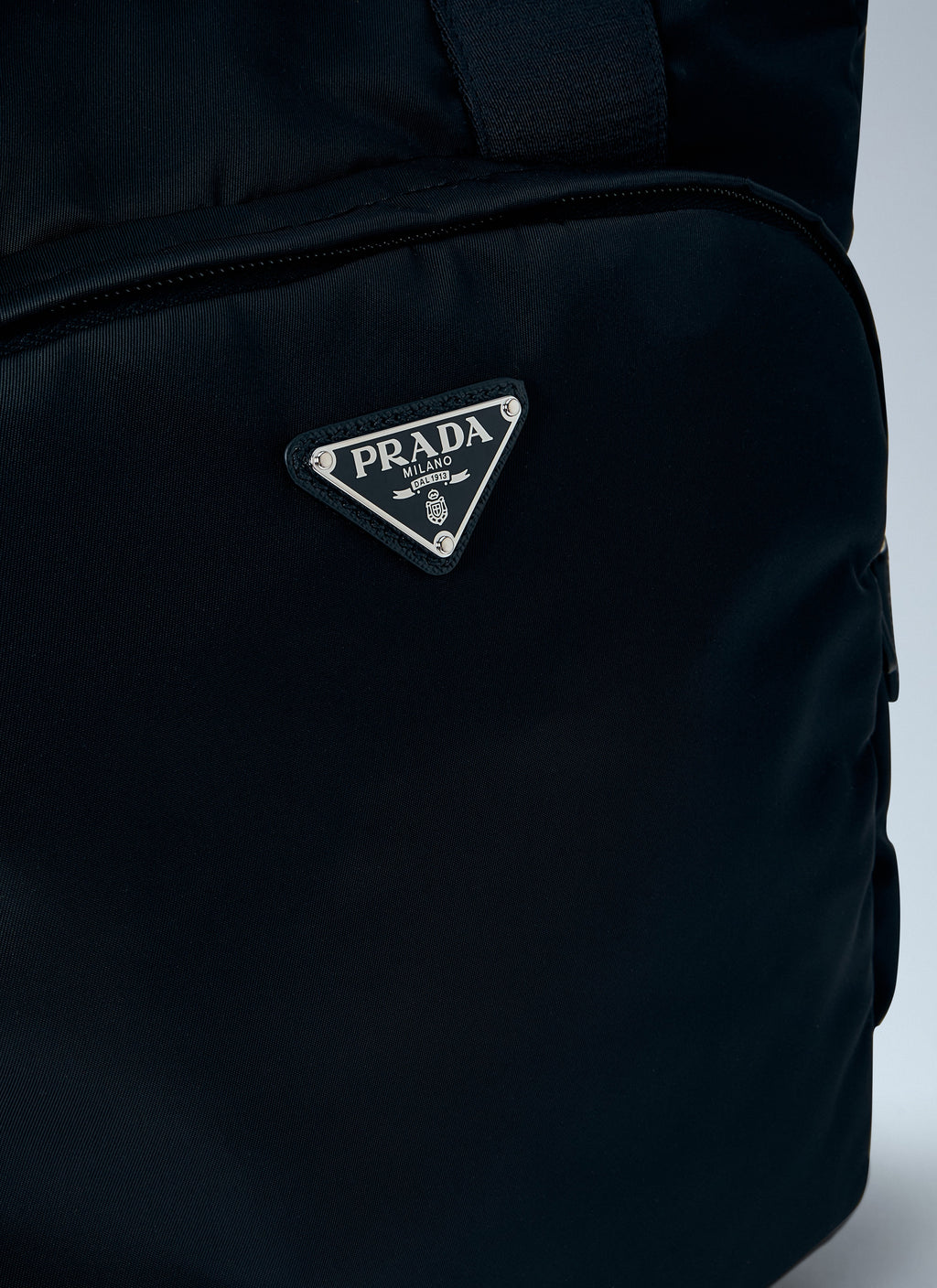 Prada Men Re-Nylon Logo-Plaque Tote Bag