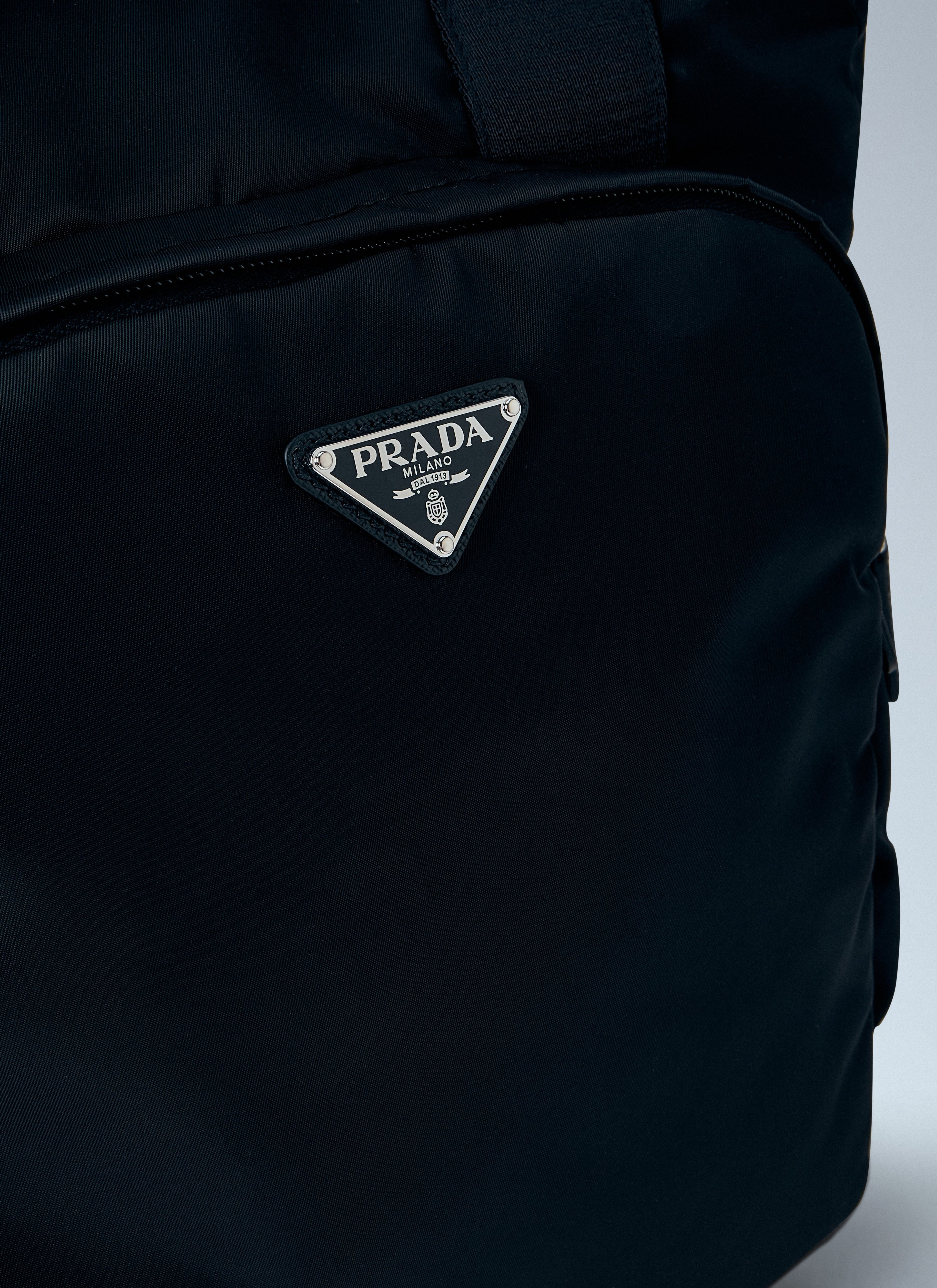 Prada Men Re-Nylon Logo-Plaque Tote Bag