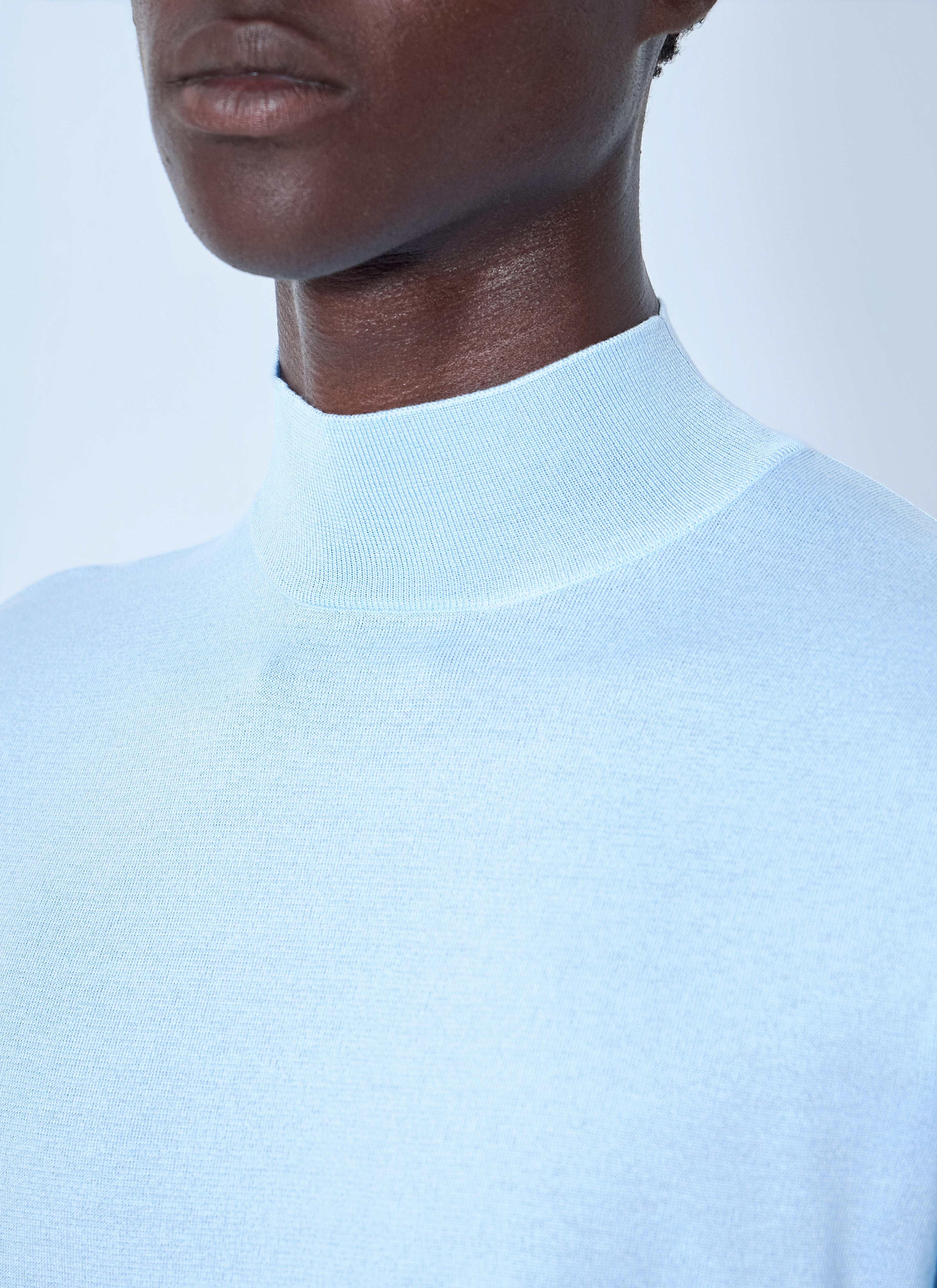 Prada Men Ribbed Turtleneck T-Shirt