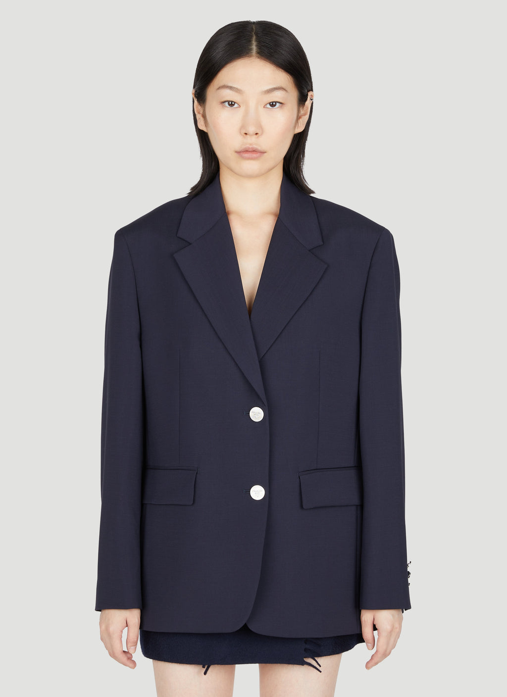Prada Women Wool Mohair Suit Blazer