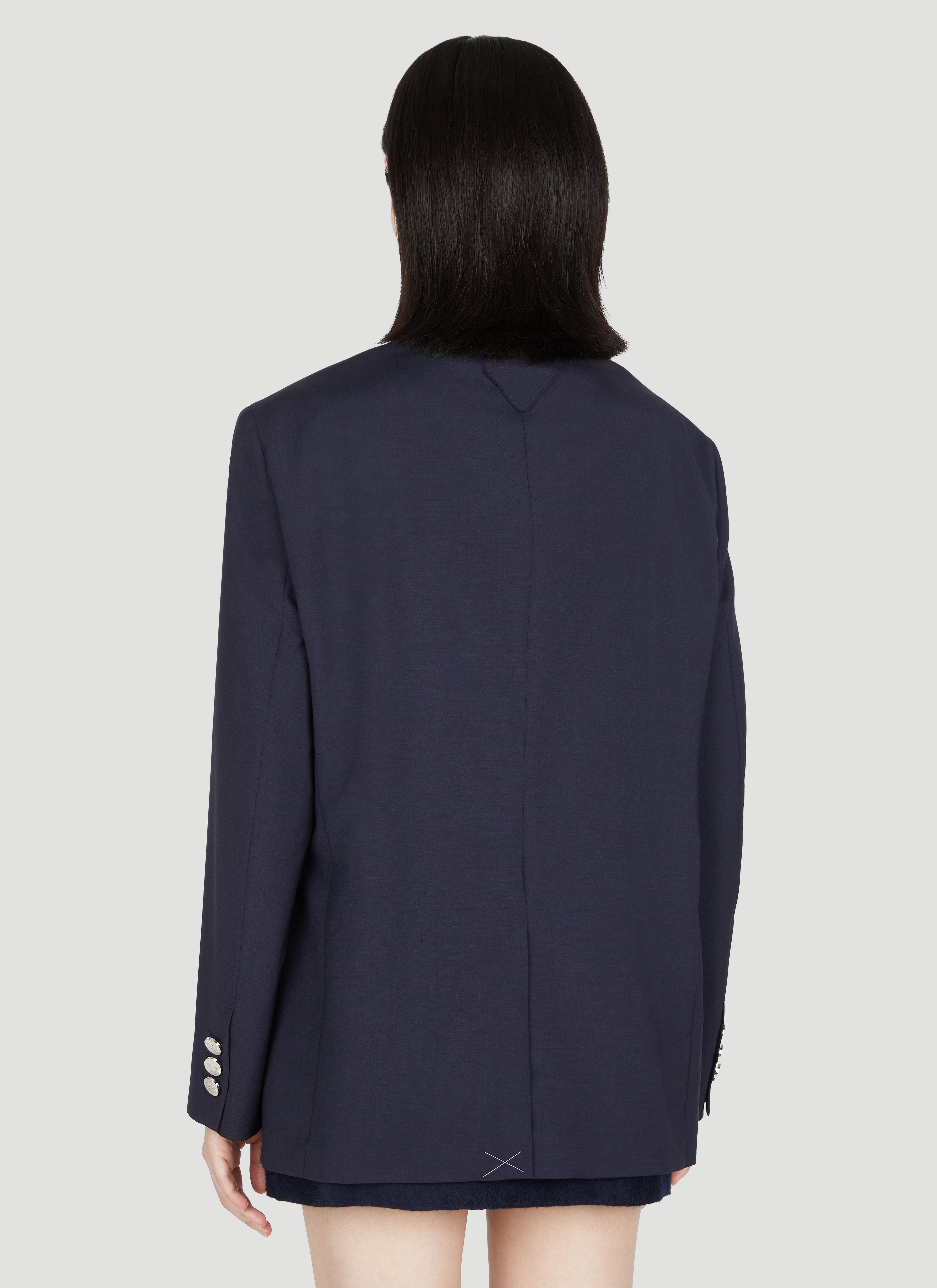 Prada Women Wool Mohair Suit Blazer