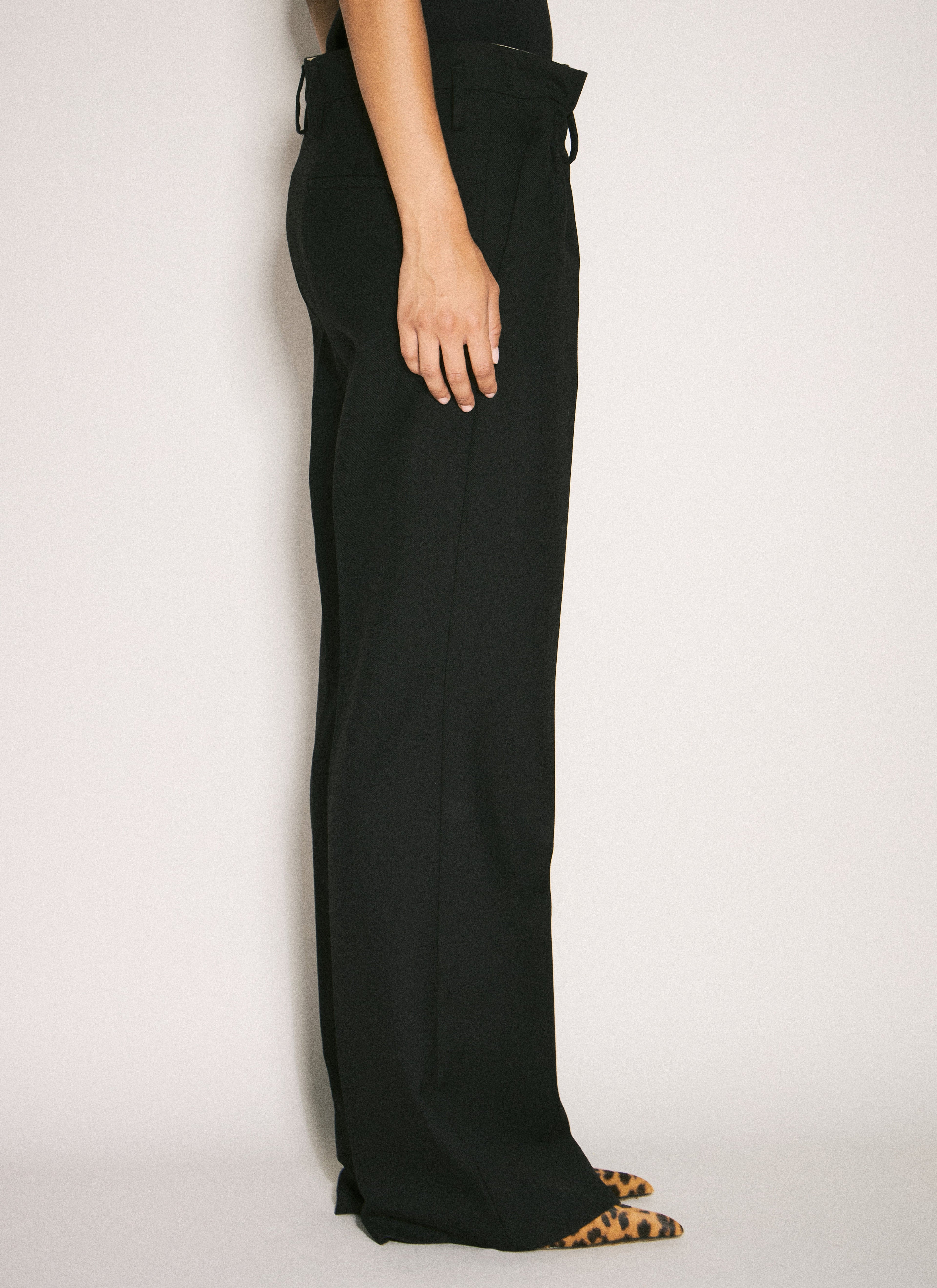 Prada Women Wool Gabardine Pants