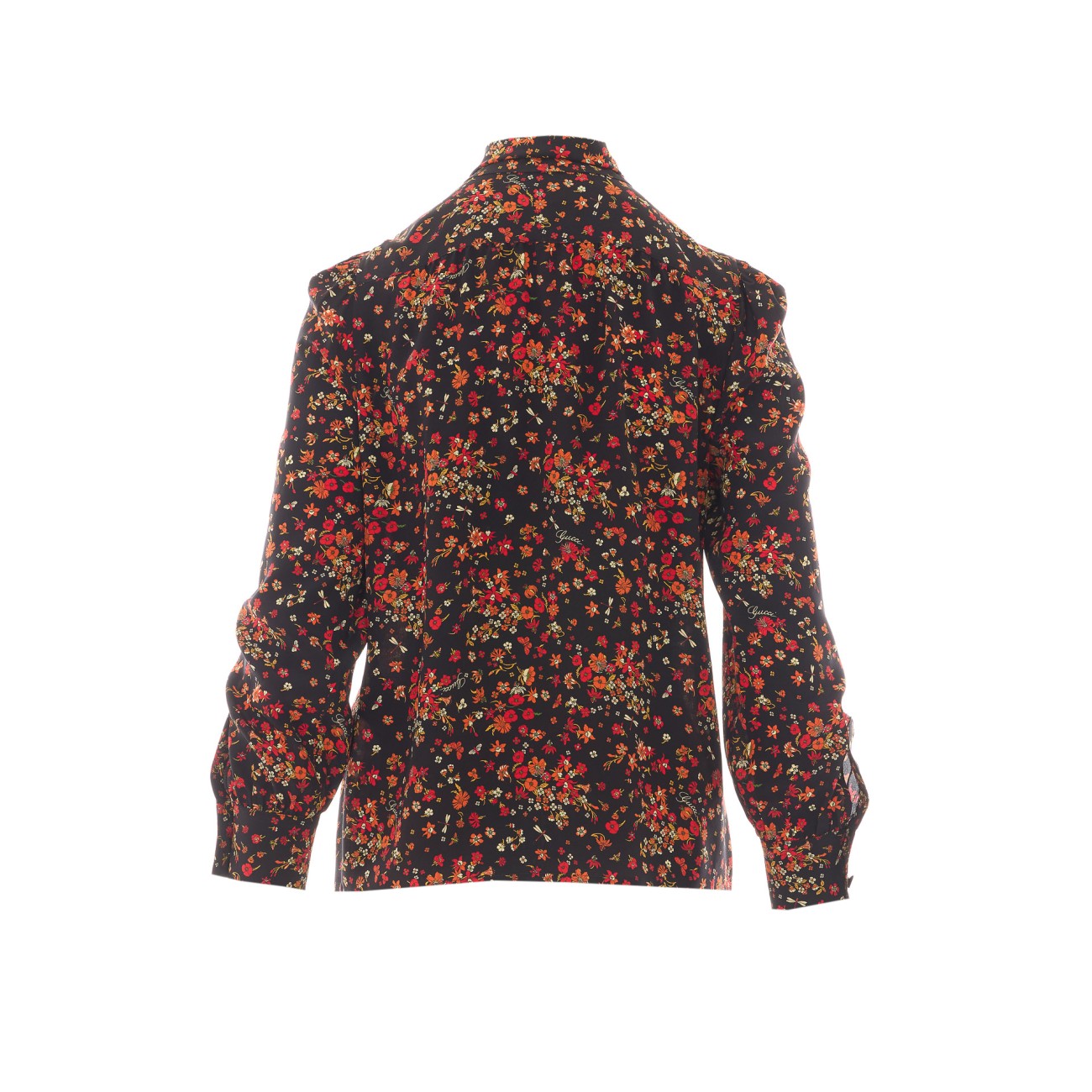 Gucci Women Printed Gucci Silk Shirt