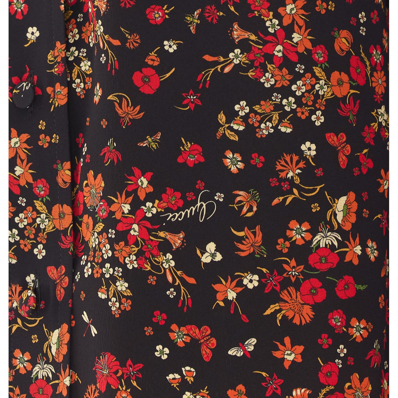 Gucci Women Printed Gucci Silk Shirt